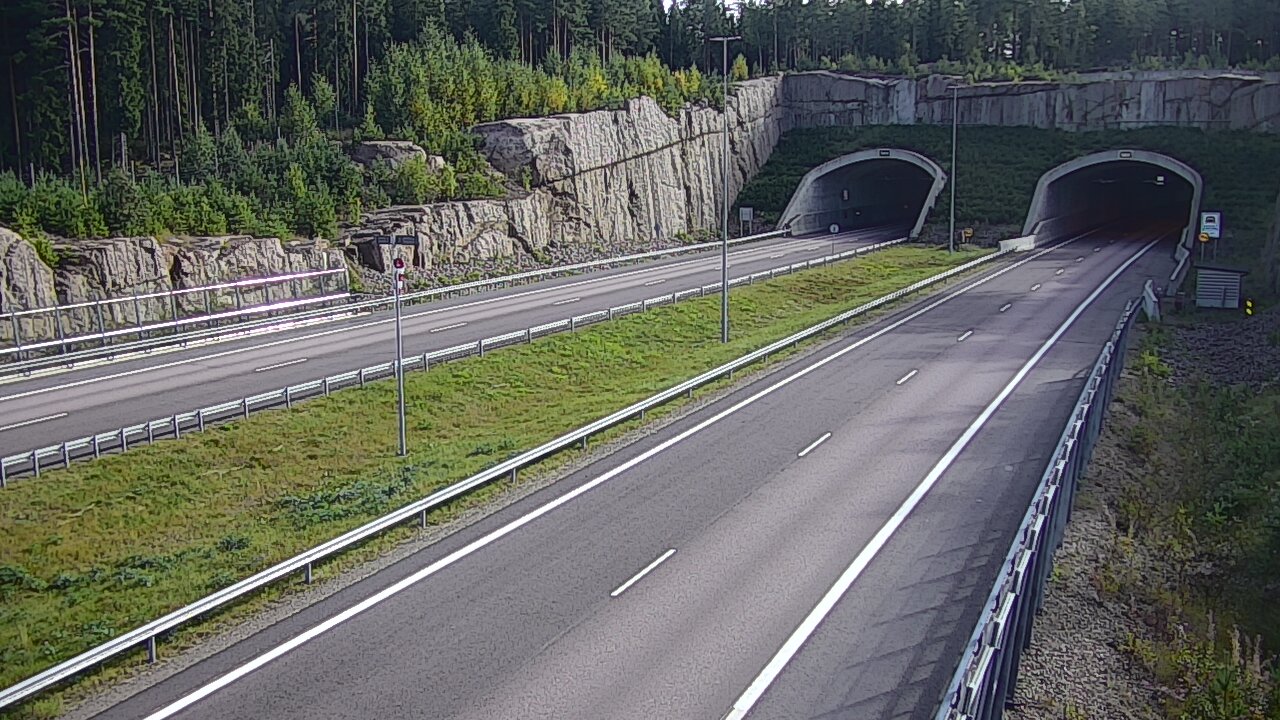 Weather Camera Image Road 7 Virolahti, Vaalimaan tunneli, suuaukko west, Virolahti, Kymenlaakso