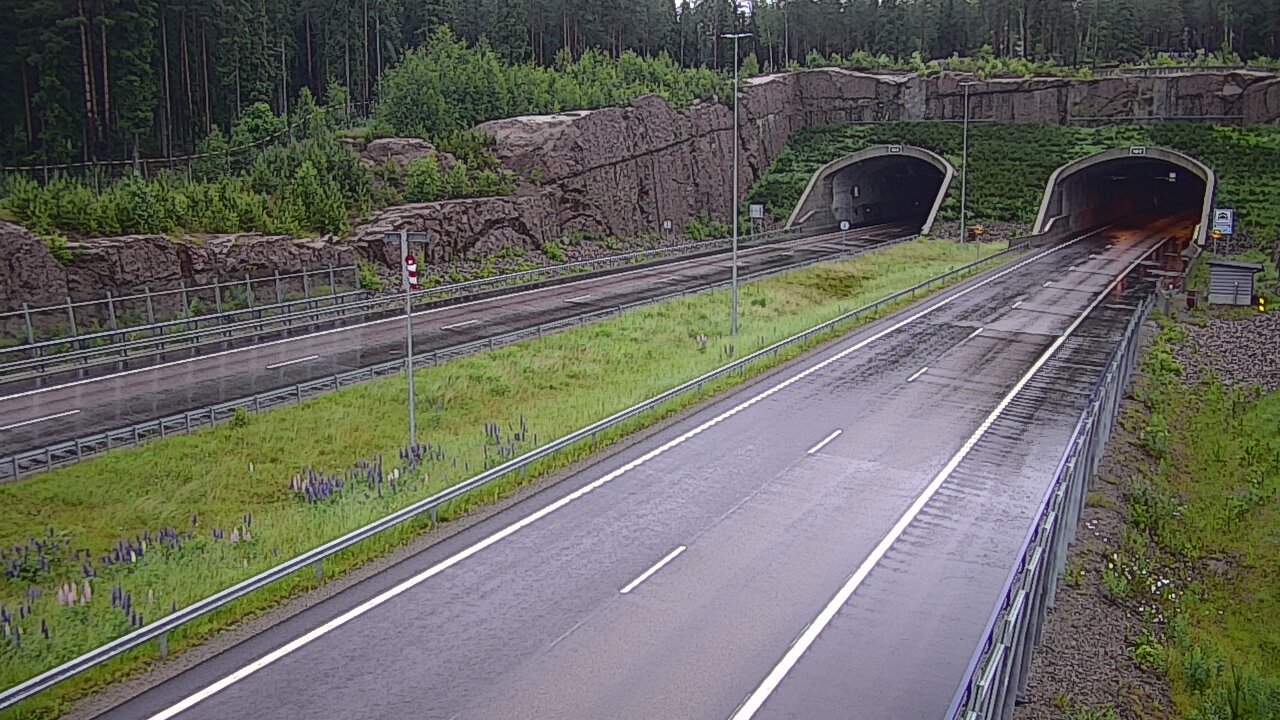 Weather Camera Image Road 7 Virolahti, Vaalimaan tunneli, suuaukko west, Virolahti, Kymenlaakso