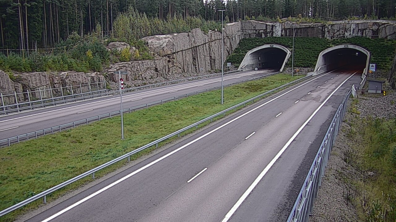 Weather Camera Image Road 7 Virolahti, Vaalimaan tunneli, suuaukko west, Virolahti, Kymenlaakso