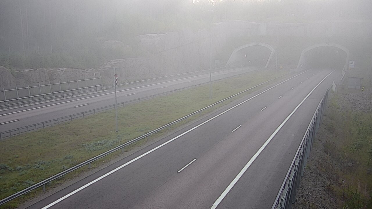 Weather Camera Image Road 7 Virolahti, Vaalimaan tunneli, suuaukko west, Virolahti, Kymenlaakso