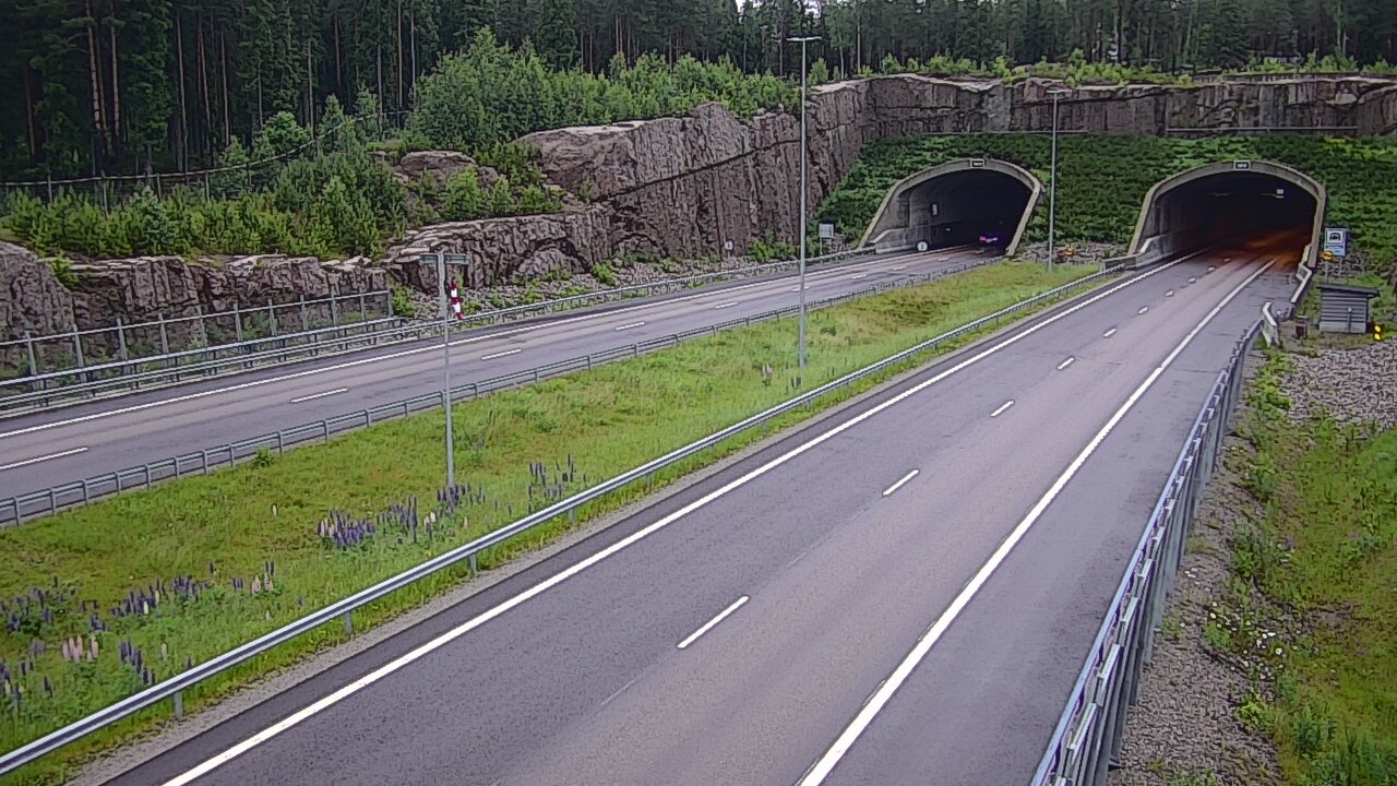 Weather Camera Image Road 7 Virolahti, Vaalimaan tunneli, suuaukko west, Virolahti, Kymenlaakso