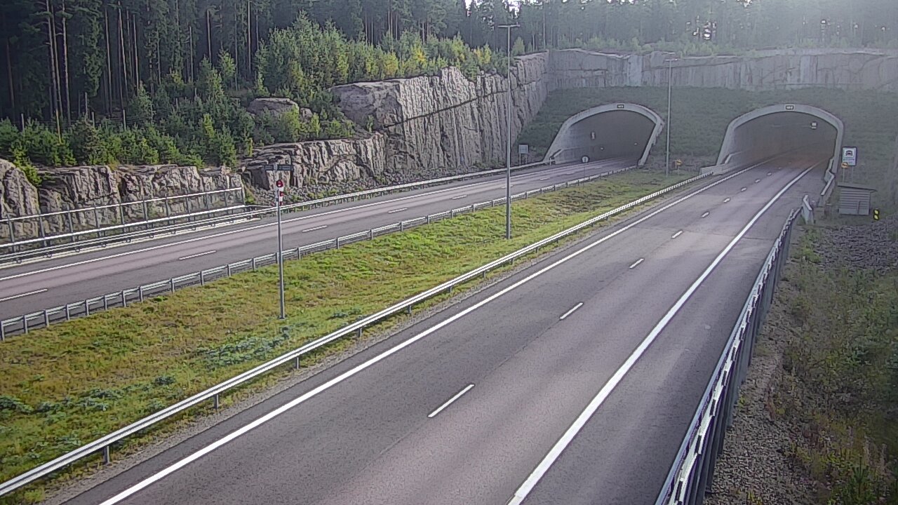 Weather Camera Image Road 7 Virolahti, Vaalimaan tunneli, suuaukko west, Virolahti, Kymenlaakso