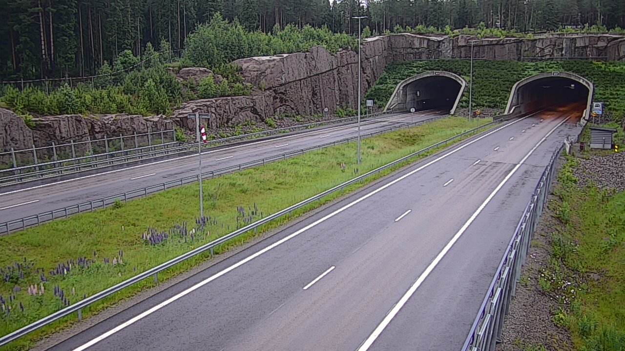 Weather Camera Image Road 7 Virolahti, Vaalimaan tunneli, suuaukko west, Virolahti, Kymenlaakso