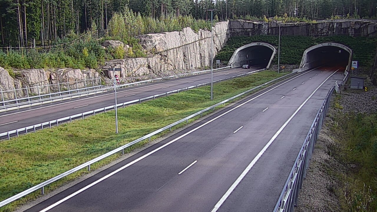 Weather Camera Image Road 7 Virolahti, Vaalimaan tunneli, suuaukko west, Virolahti, Kymenlaakso
