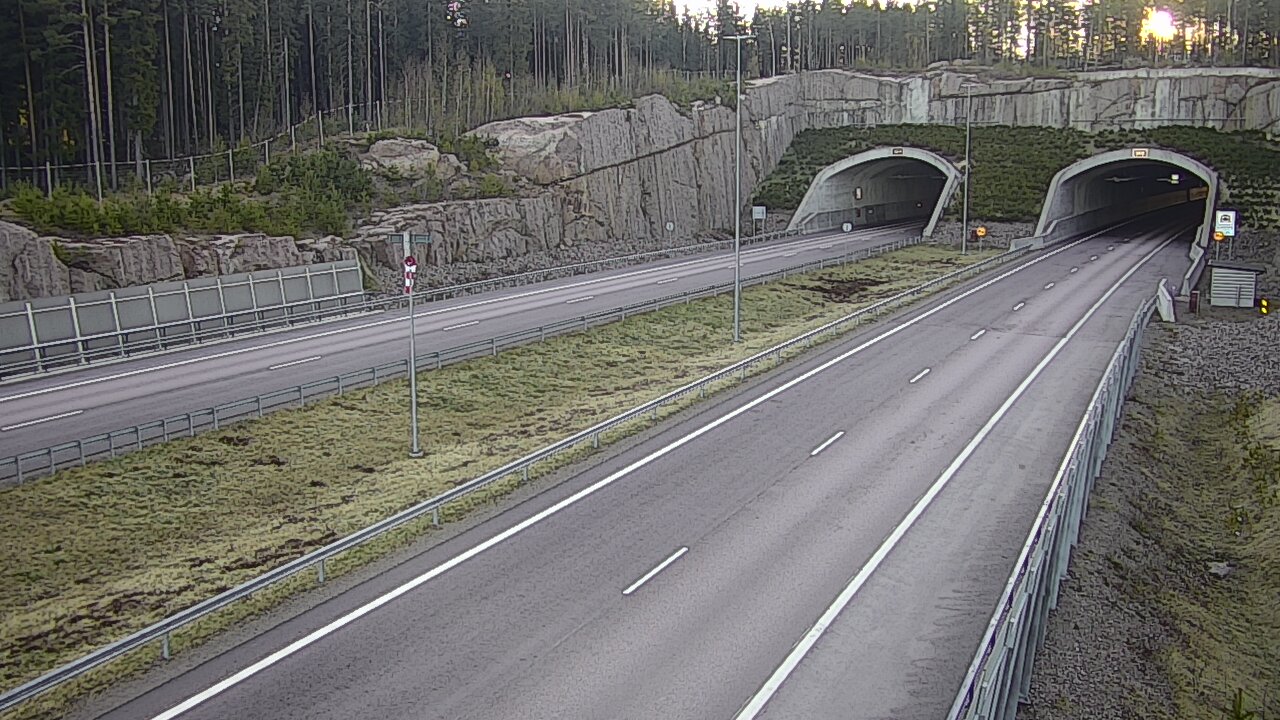 Kelikamerat Kuva Tie 7 Virolahti, Vaalimaan tunneli, suuaukko länsi, Virolahti, Kymenlaakso