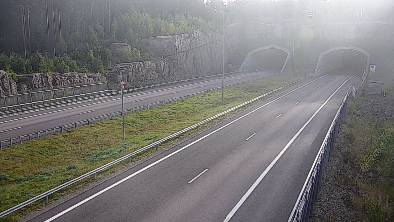 Weather Camera Image Road 7 Virolahti, Vaalimaan tunneli, suuaukko west, Virolahti, Kymenlaakso