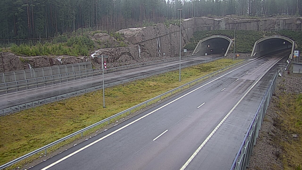 Weather Camera Image Väg 7 Vederlax, Vaalimaan tunneli, suuaukko väst, Virolahti, Kymenlaakso