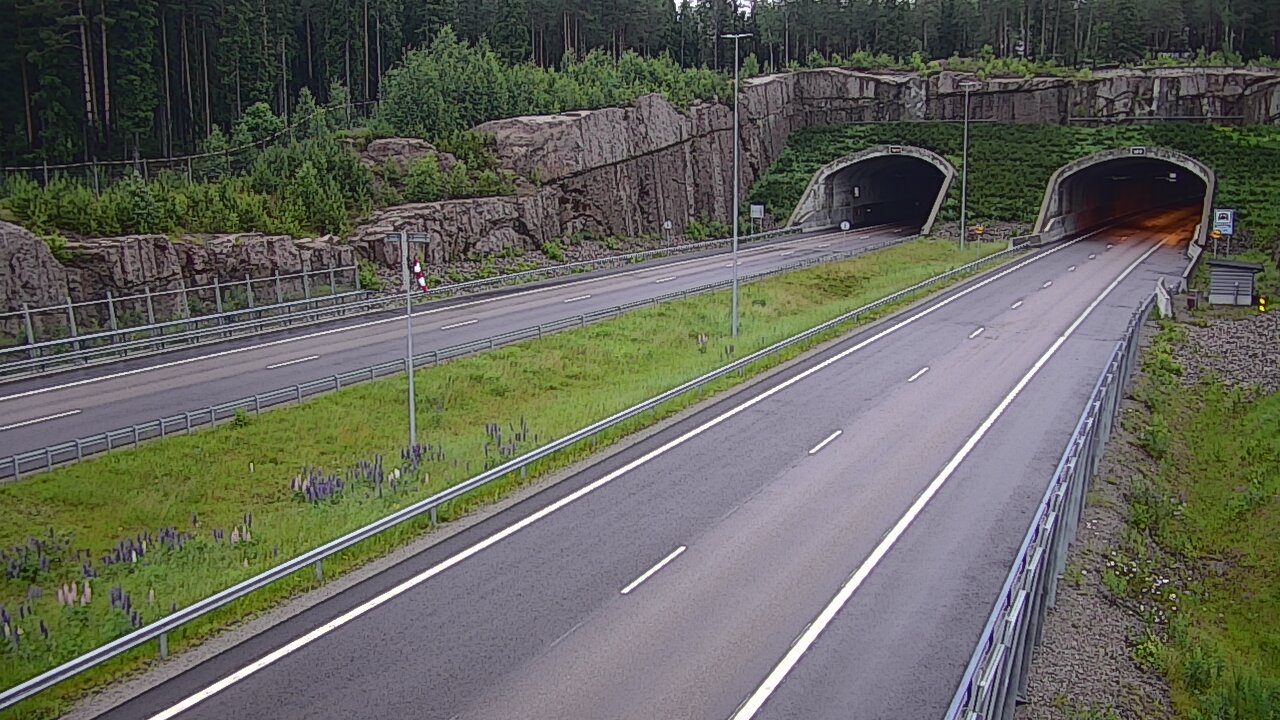 Weather Camera Image Road 7 Virolahti, Vaalimaan tunneli, suuaukko west, Virolahti, Kymenlaakso