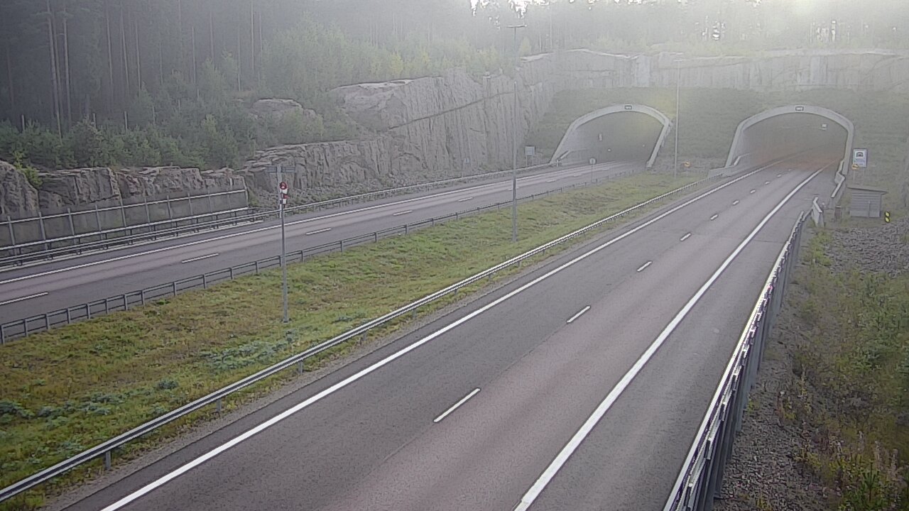 Weather Camera Image Road 7 Virolahti, Vaalimaan tunneli, suuaukko west, Virolahti, Kymenlaakso