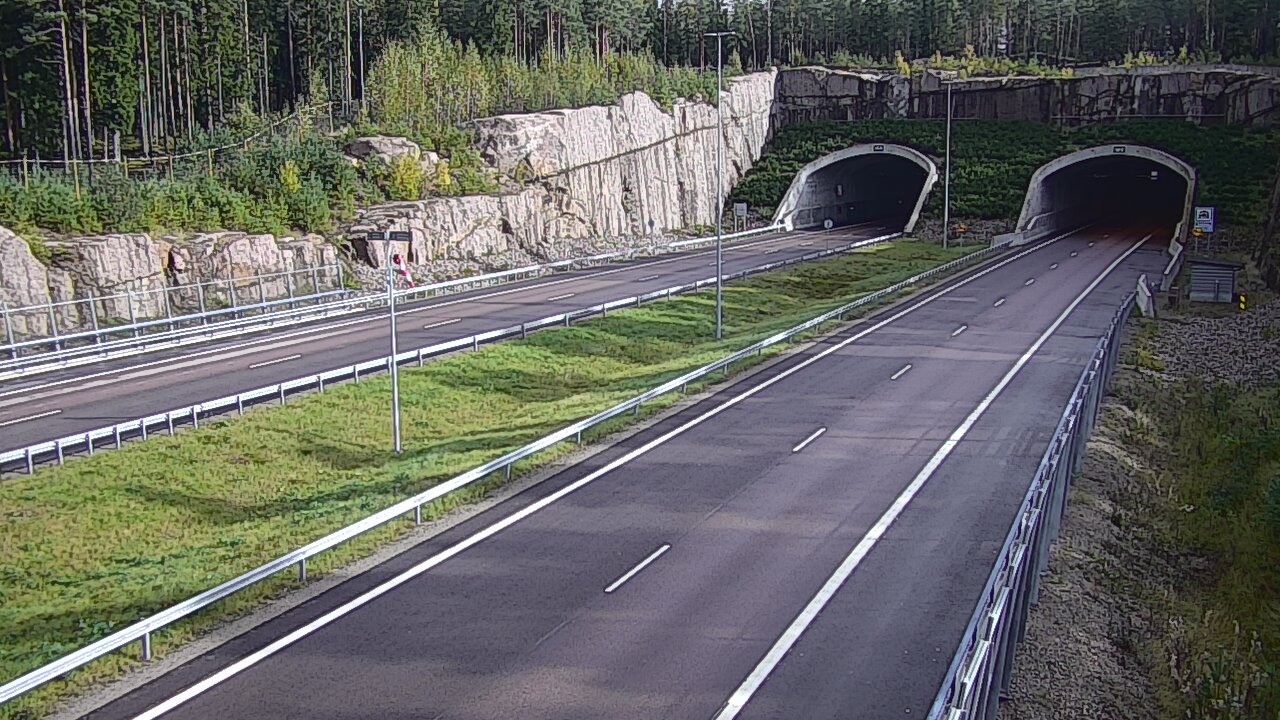 Weather Camera Image Road 7 Virolahti, Vaalimaan tunneli, suuaukko west, Virolahti, Kymenlaakso