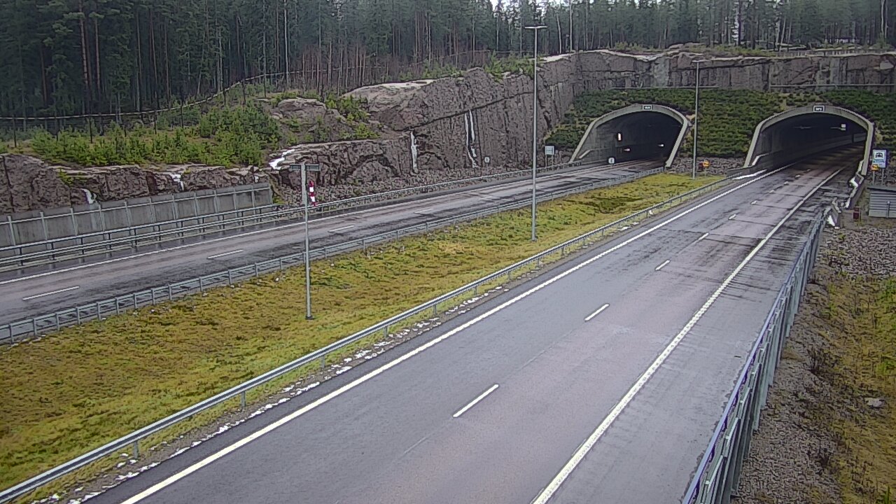 Weather Camera Image Väg 7 Vederlax, Vaalimaan tunneli, suuaukko väst, Virolahti, Kymenlaakso