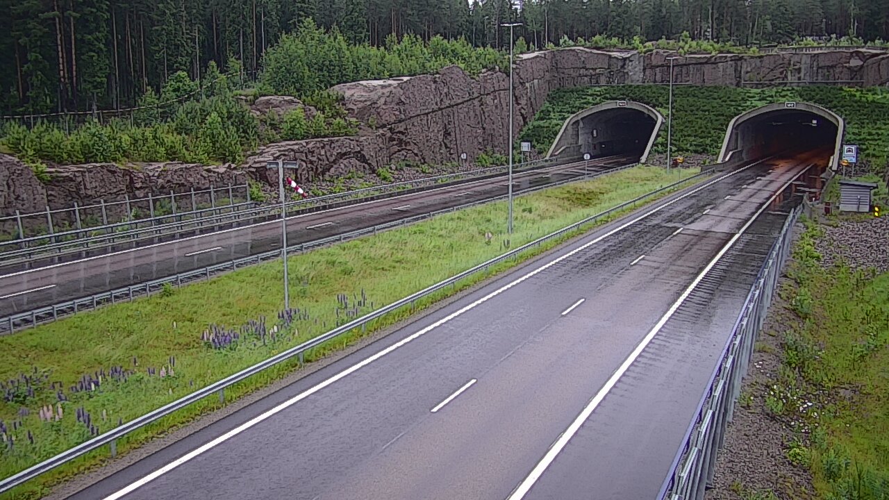 Weather Camera Image Road 7 Virolahti, Vaalimaan tunneli, suuaukko west, Virolahti, Kymenlaakso