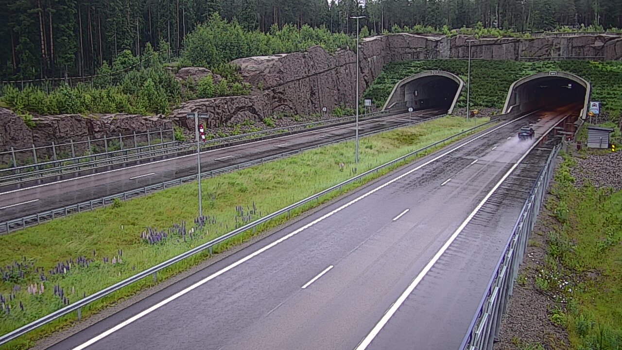 Weather Camera Image Road 7 Virolahti, Vaalimaan tunneli, suuaukko west, Virolahti, Kymenlaakso