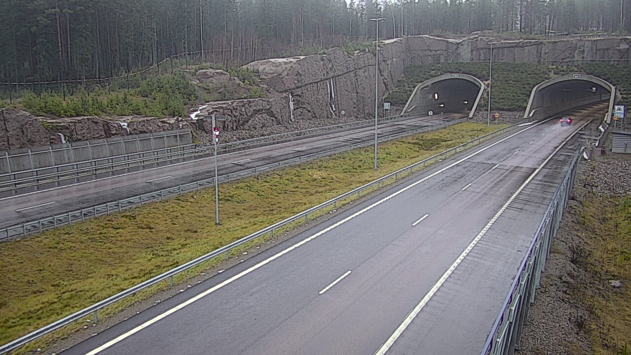 Weather Camera Image Väg 7 Vederlax, Vaalimaan tunneli, suuaukko väst, Virolahti, Kymenlaakso