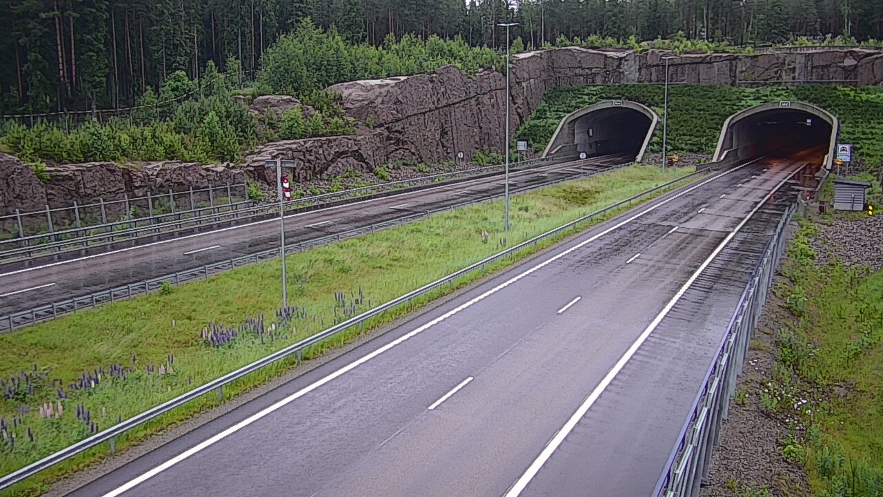 Weather Camera Image Road 7 Virolahti, Vaalimaan tunneli, suuaukko west, Virolahti, Kymenlaakso