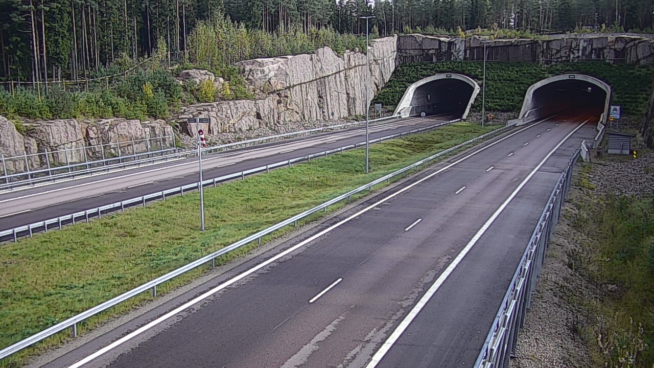 Weather Camera Image Road 7 Virolahti, Vaalimaan tunneli, suuaukko west, Virolahti, Kymenlaakso