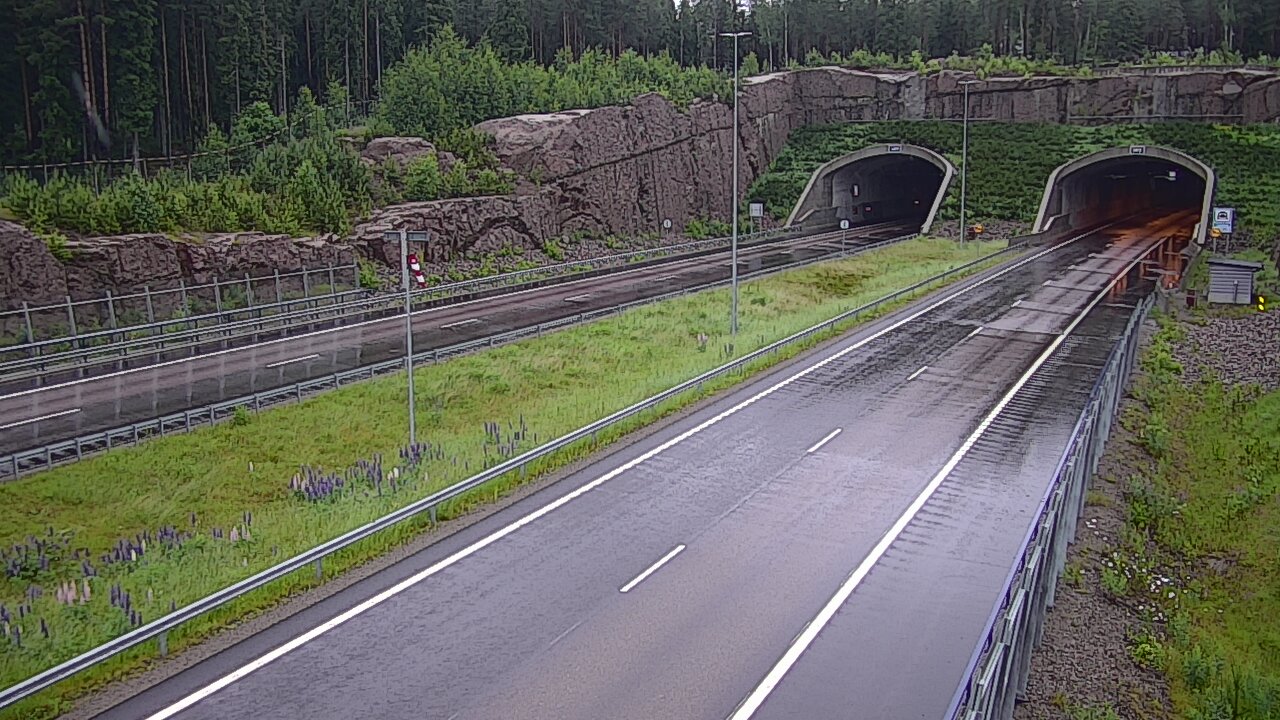 Weather Camera Image Road 7 Virolahti, Vaalimaan tunneli, suuaukko west, Virolahti, Kymenlaakso