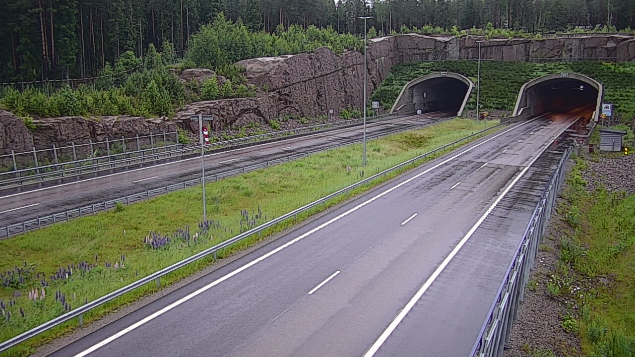 Weather Camera Image Road 7 Virolahti, Vaalimaan tunneli, suuaukko west, Virolahti, Kymenlaakso