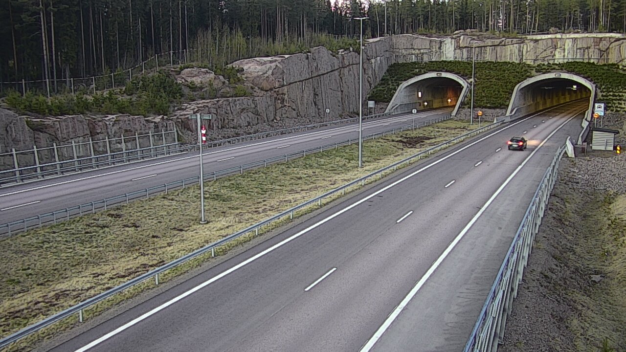 Kelikamerat Kuva Tie 7 Virolahti, Vaalimaan tunneli, suuaukko länsi, Virolahti, Kymenlaakso