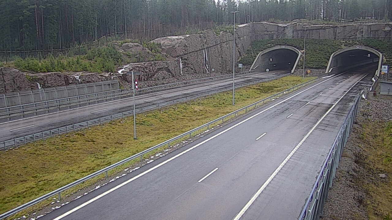 Weather Camera Image Road 7 Virolahti, Vaalimaan tunneli, suuaukko west, Virolahti, Kymenlaakso