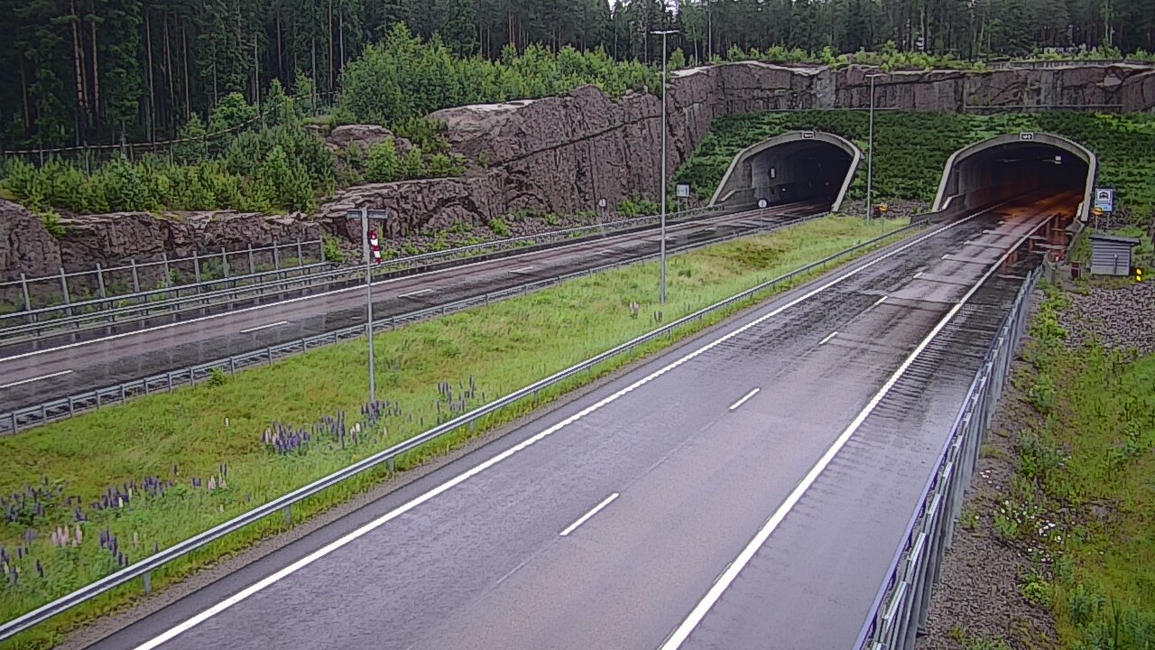 Weather Camera Image Road 7 Virolahti, Vaalimaan tunneli, suuaukko west, Virolahti, Kymenlaakso