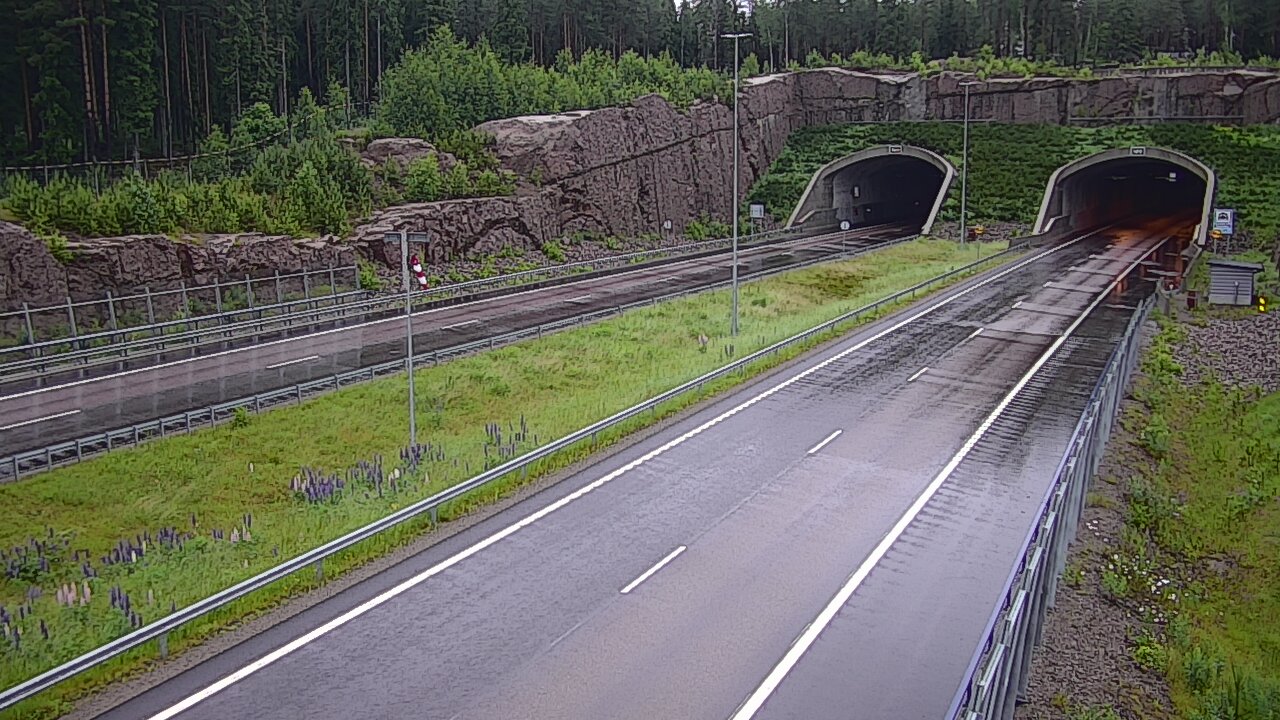 Weather Camera Image Road 7 Virolahti, Vaalimaan tunneli, suuaukko west, Virolahti, Kymenlaakso