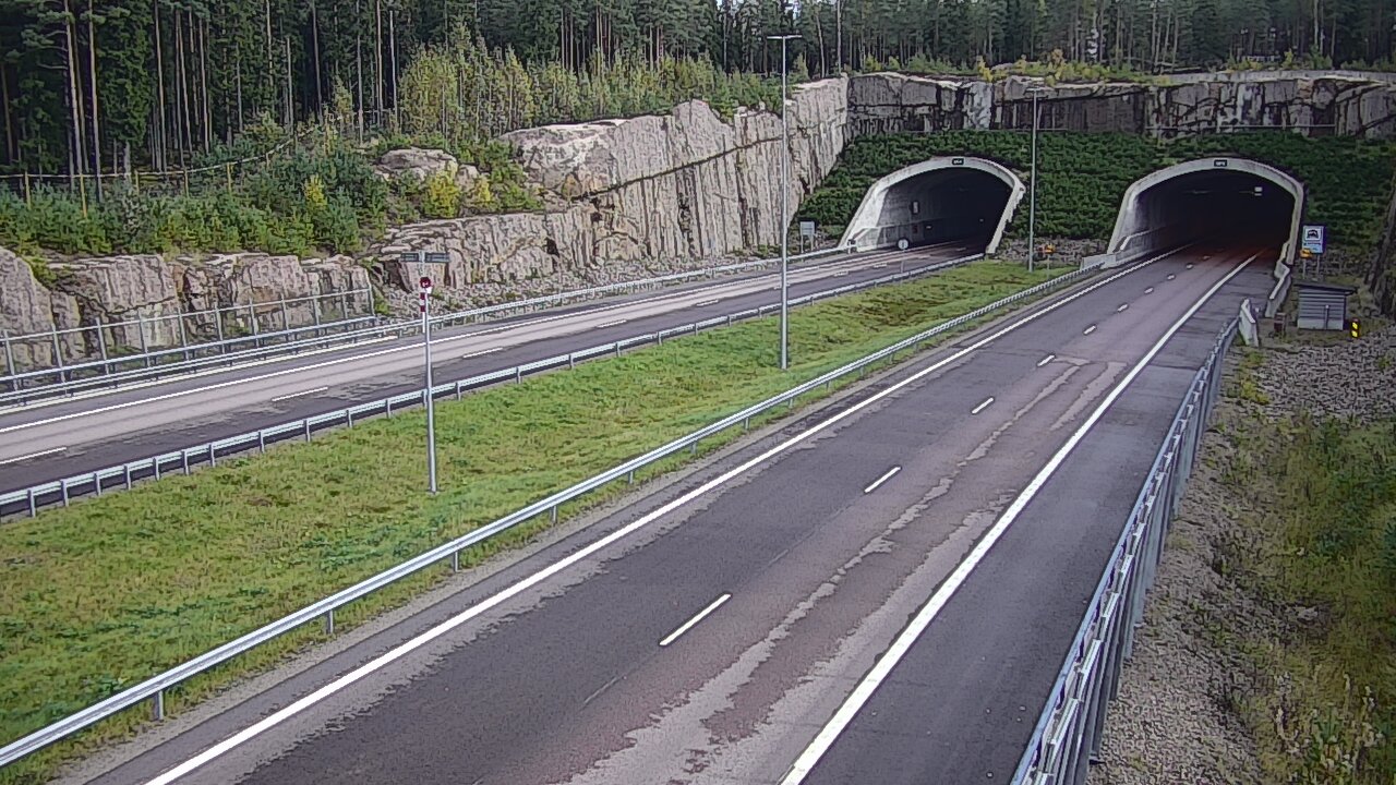 Weather Camera Image Road 7 Virolahti, Vaalimaan tunneli, suuaukko west, Virolahti, Kymenlaakso