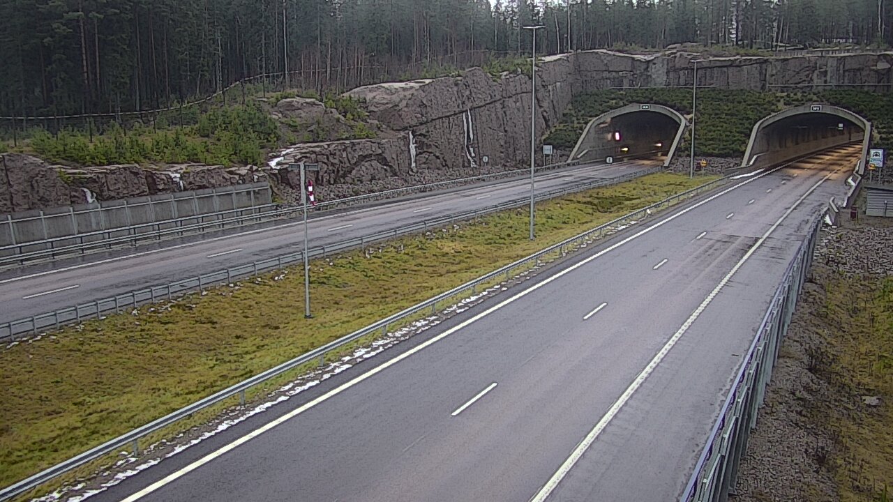 Weather Camera Image Väg 7 Vederlax, Vaalimaan tunneli, suuaukko väst, Virolahti, Kymenlaakso