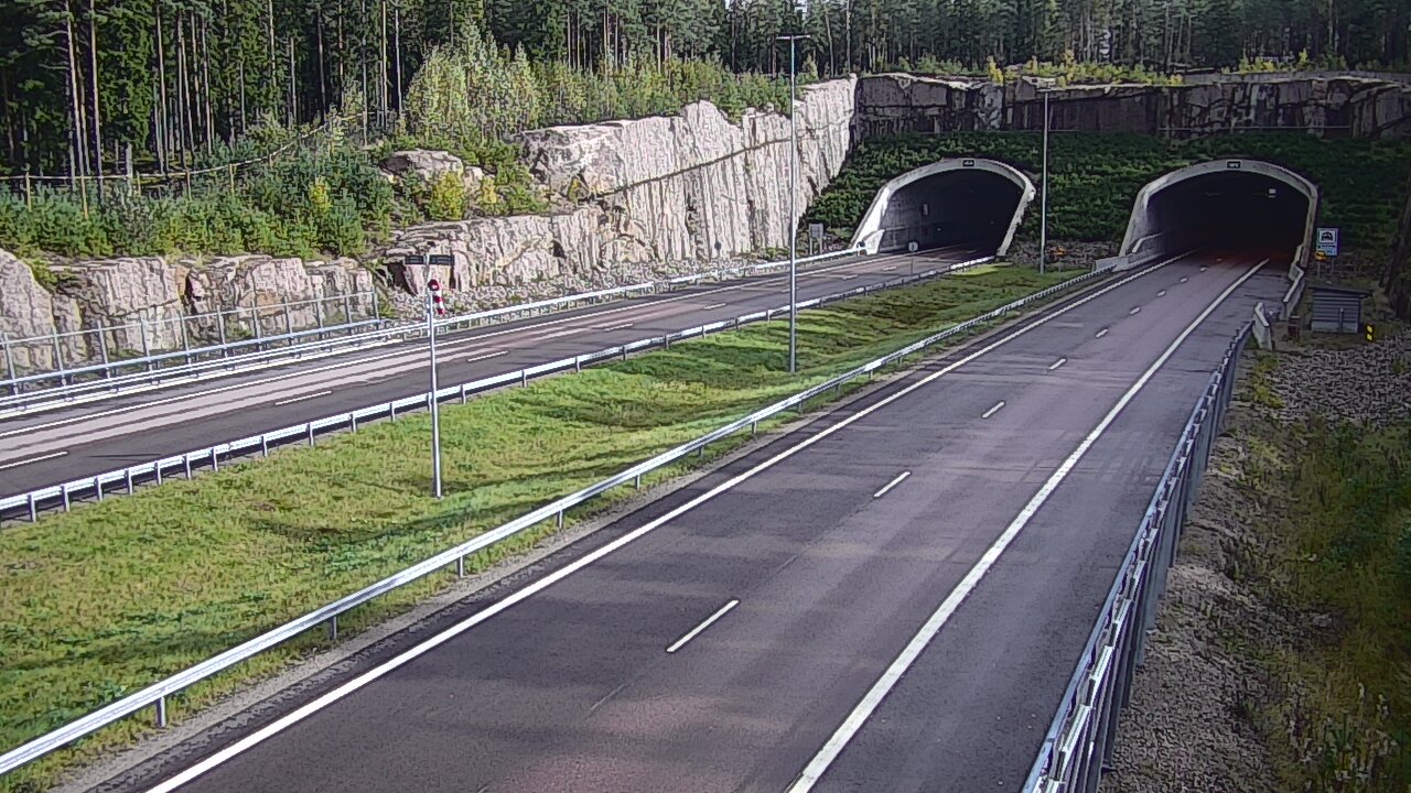 Weather Camera Image Road 7 Virolahti, Vaalimaan tunneli, suuaukko west, Virolahti, Kymenlaakso
