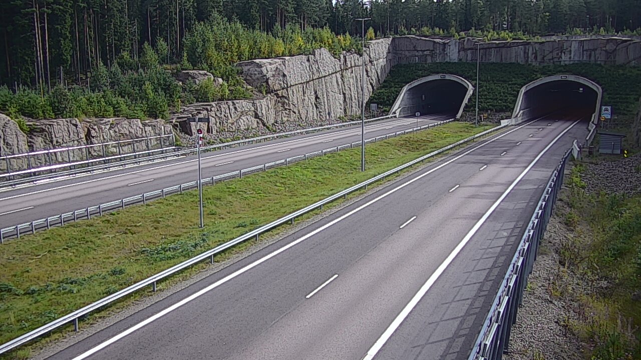 Weather Camera Image Road 7 Virolahti, Vaalimaan tunneli, suuaukko west, Virolahti, Kymenlaakso