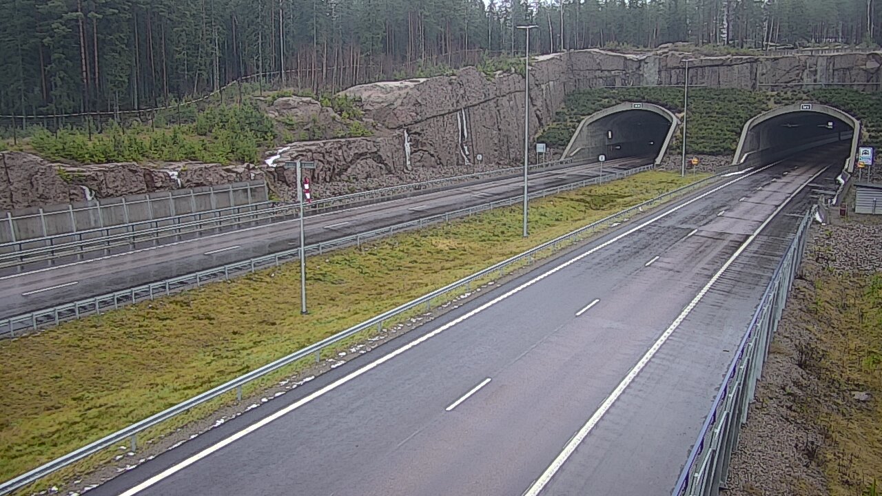 Weather Camera Image Väg 7 Vederlax, Vaalimaan tunneli, suuaukko väst, Virolahti, Kymenlaakso