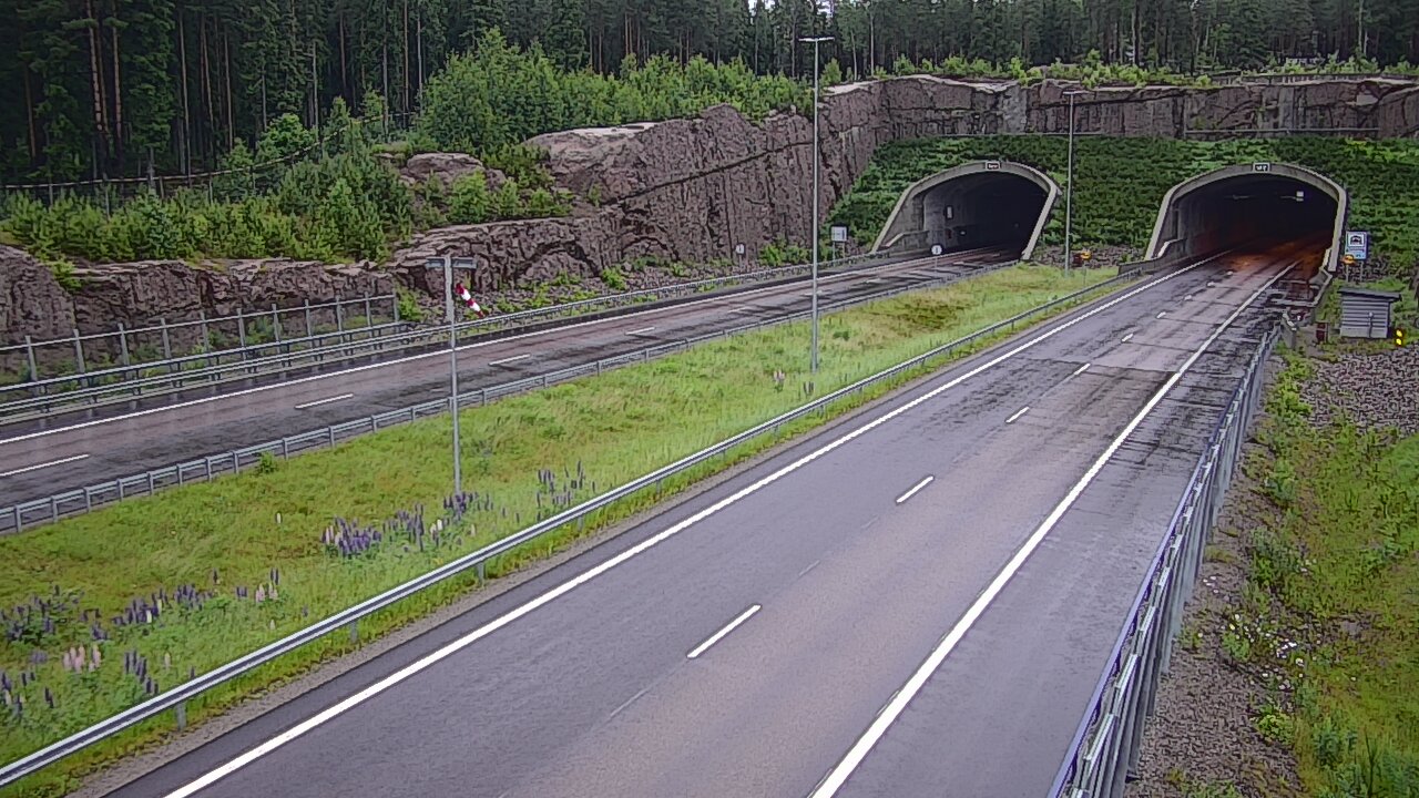 Weather Camera Image Road 7 Virolahti, Vaalimaan tunneli, suuaukko west, Virolahti, Kymenlaakso