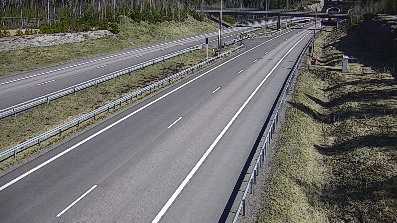 Kelikamerat Kuva Tie 7 Virolahti, Vaalimaan tunneli, puomi länsi, Virolahti, Kymenlaakso
