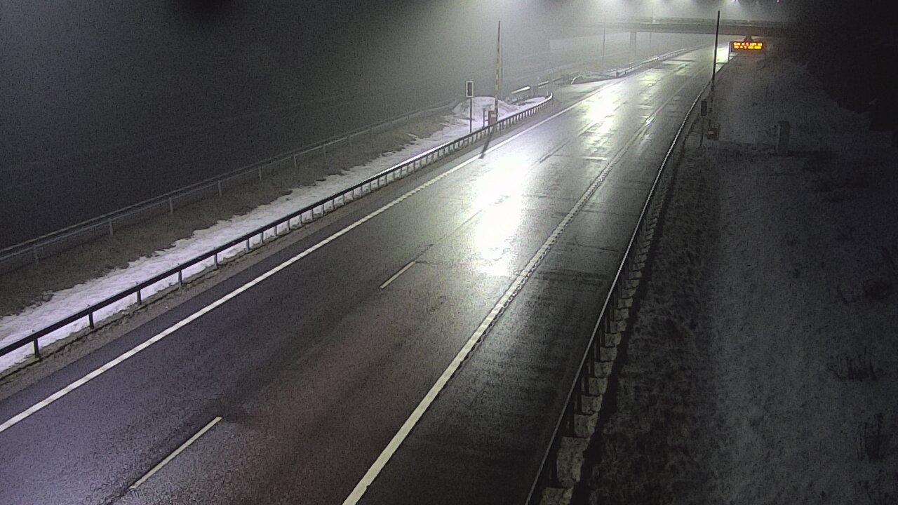 Weather Camera Image Väg 7 Vederlax, Vaalimaan tunneli, bom väst, Virolahti, Kymenlaakso