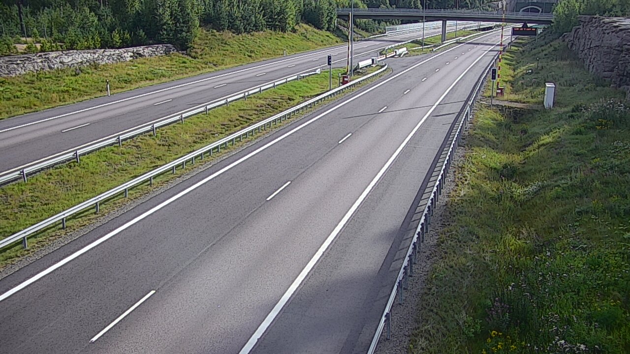 Kelikamerat Kuva Tie 7 Virolahti, Vaalimaan tunneli, puomi länsi, Virolahti, Kymenlaakso