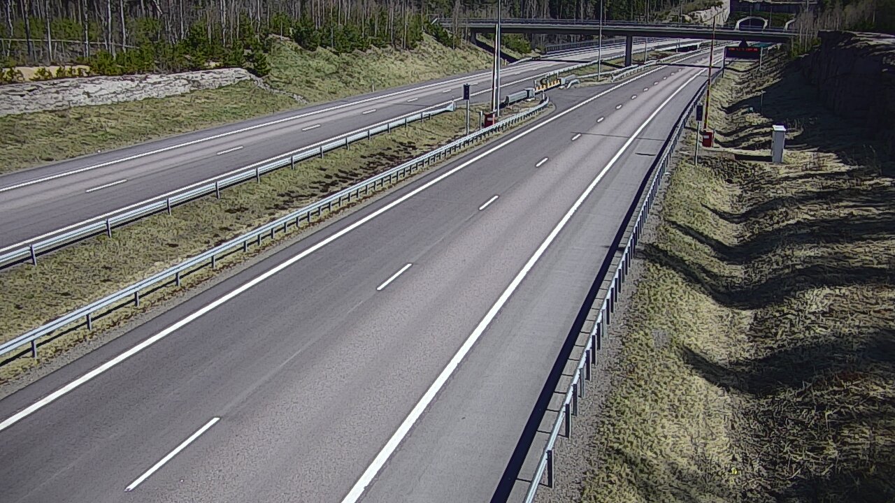 Kelikamerat Kuva Tie 7 Virolahti, Vaalimaan tunneli, puomi länsi, Virolahti, Kymenlaakso