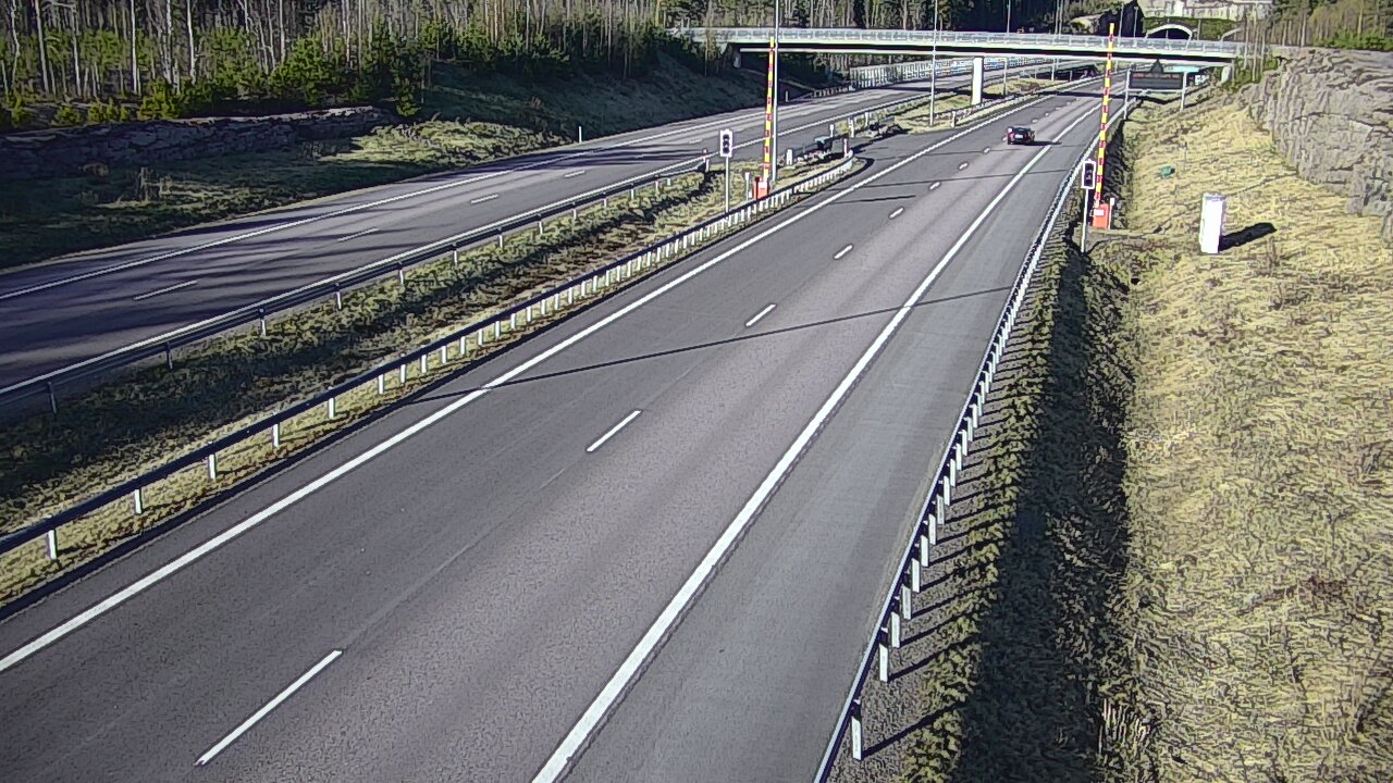 Kelikamerat Kuva Tie 7 Virolahti, Vaalimaan tunneli, puomi länsi, Virolahti, Kymenlaakso