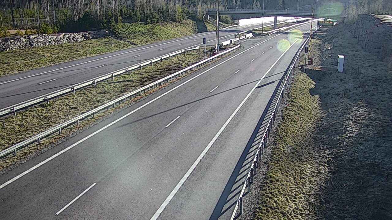 Kelikamerat Kuva Tie 7 Virolahti, Vaalimaan tunneli, puomi länsi, Virolahti, Kymenlaakso
