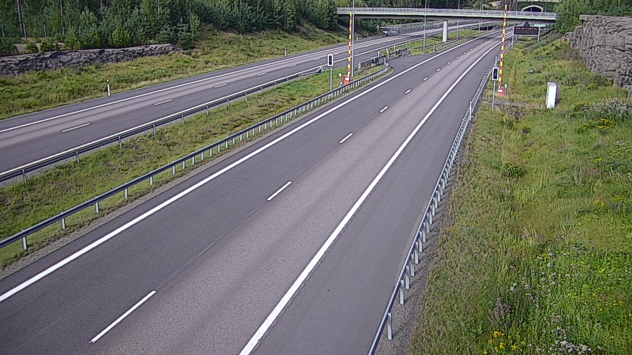 Kelikamerat Kuva Tie 7 Virolahti, Vaalimaan tunneli, puomi länsi, Virolahti, Kymenlaakso