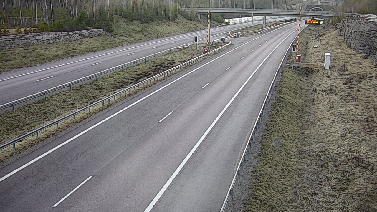 Kelikamerat Kuva Tie 7 Virolahti, Vaalimaan tunneli, puomi länsi, Virolahti, Kymenlaakso
