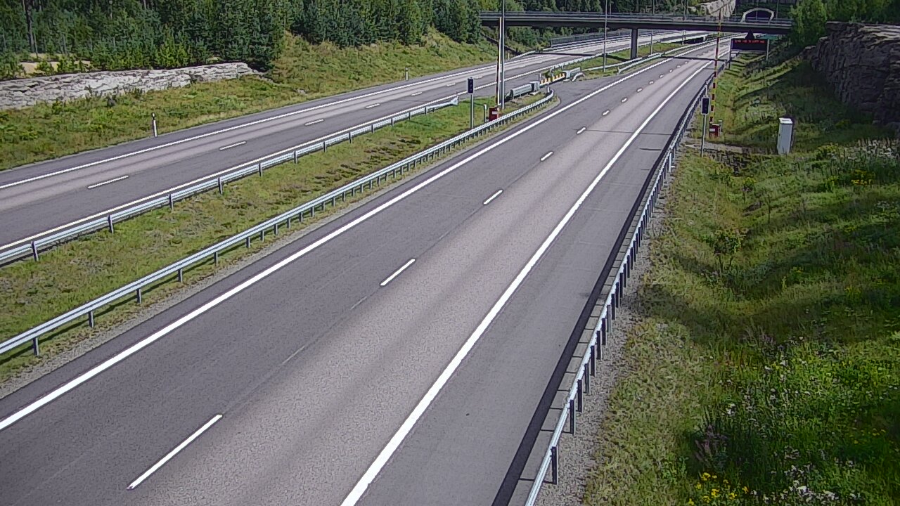 Kelikamerat Kuva Tie 7 Virolahti, Vaalimaan tunneli, puomi länsi, Virolahti, Kymenlaakso