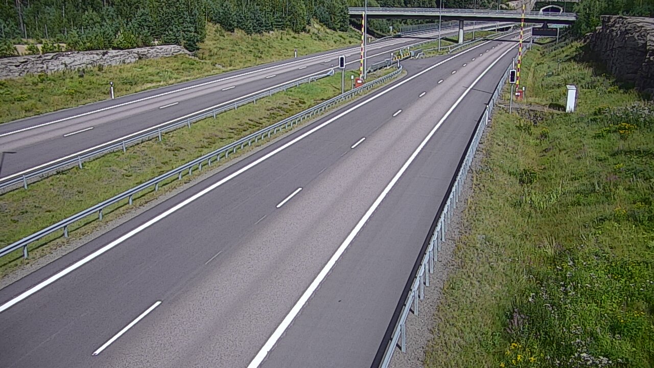 Kelikamerat Kuva Tie 7 Virolahti, Vaalimaan tunneli, puomi länsi, Virolahti, Kymenlaakso