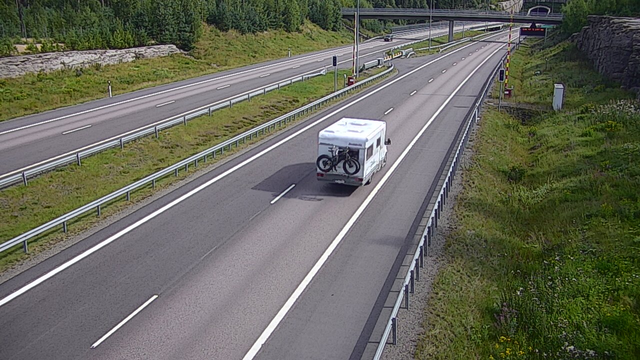 Kelikamerat Kuva Tie 7 Virolahti, Vaalimaan tunneli, puomi länsi, Virolahti, Kymenlaakso