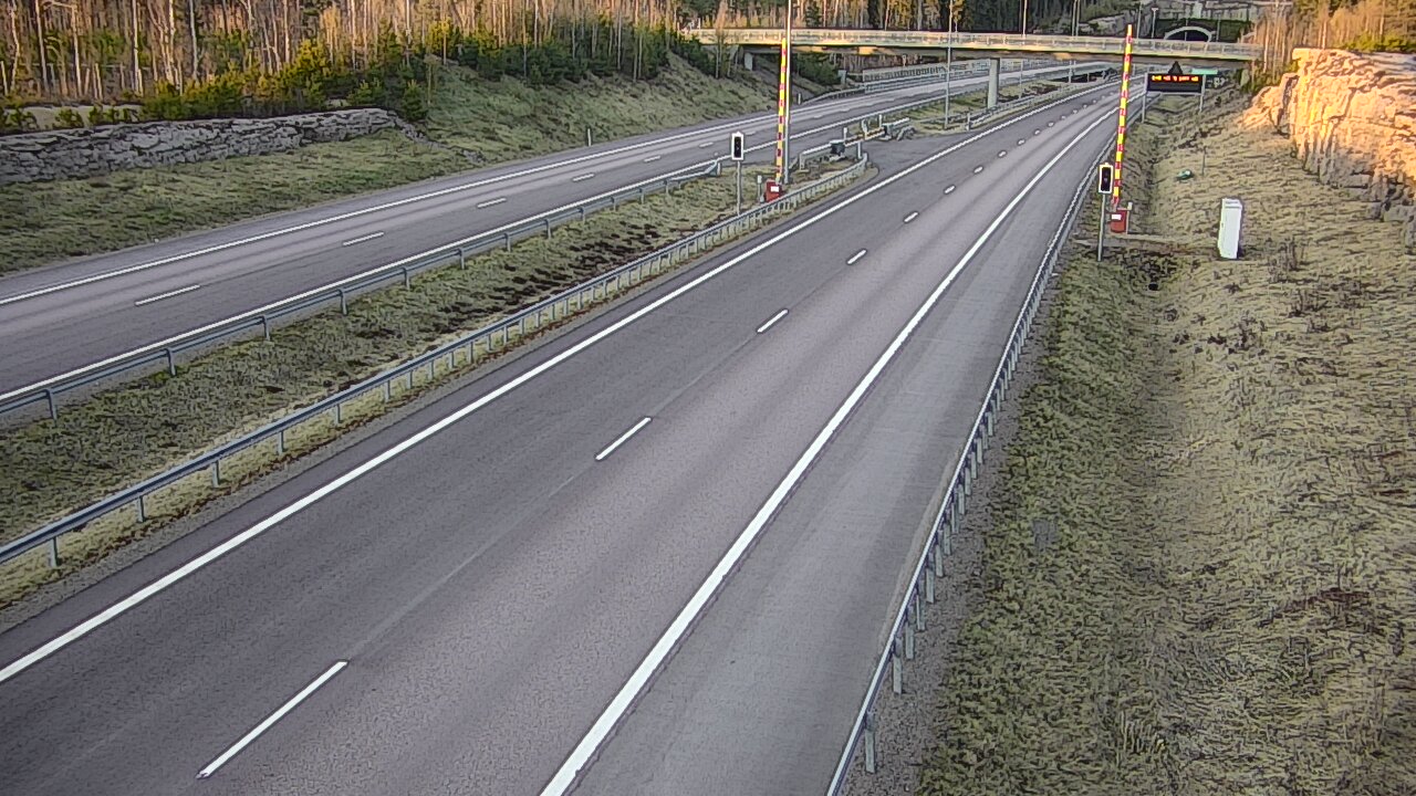 Kelikamerat Kuva Tie 7 Virolahti, Vaalimaan tunneli, puomi länsi, Virolahti, Kymenlaakso