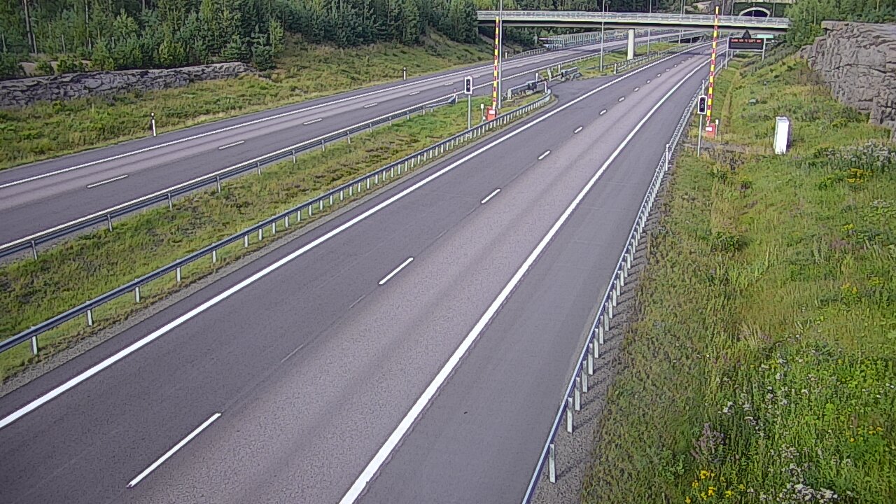 Kelikamerat Kuva Tie 7 Virolahti, Vaalimaan tunneli, puomi länsi, Virolahti, Kymenlaakso