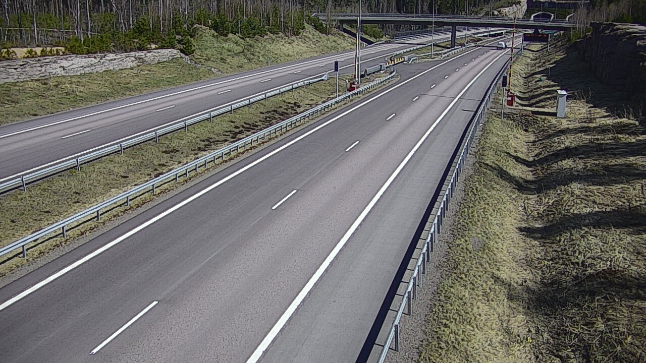Kelikamerat Kuva Tie 7 Virolahti, Vaalimaan tunneli, puomi länsi, Virolahti, Kymenlaakso
