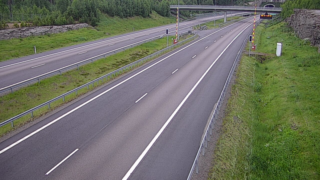 Kelikamerat Kuva Tie 7 Virolahti, Vaalimaan tunneli, puomi länsi, Virolahti, Kymenlaakso