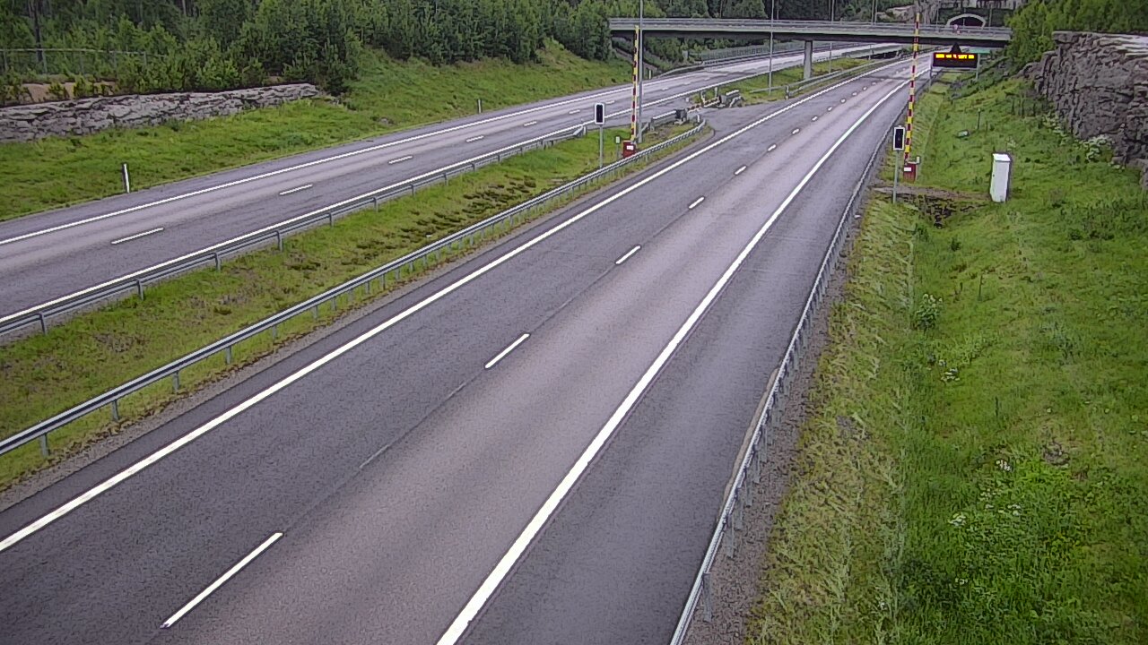 Kelikamerat Kuva Tie 7 Virolahti, Vaalimaan tunneli, puomi länsi, Virolahti, Kymenlaakso