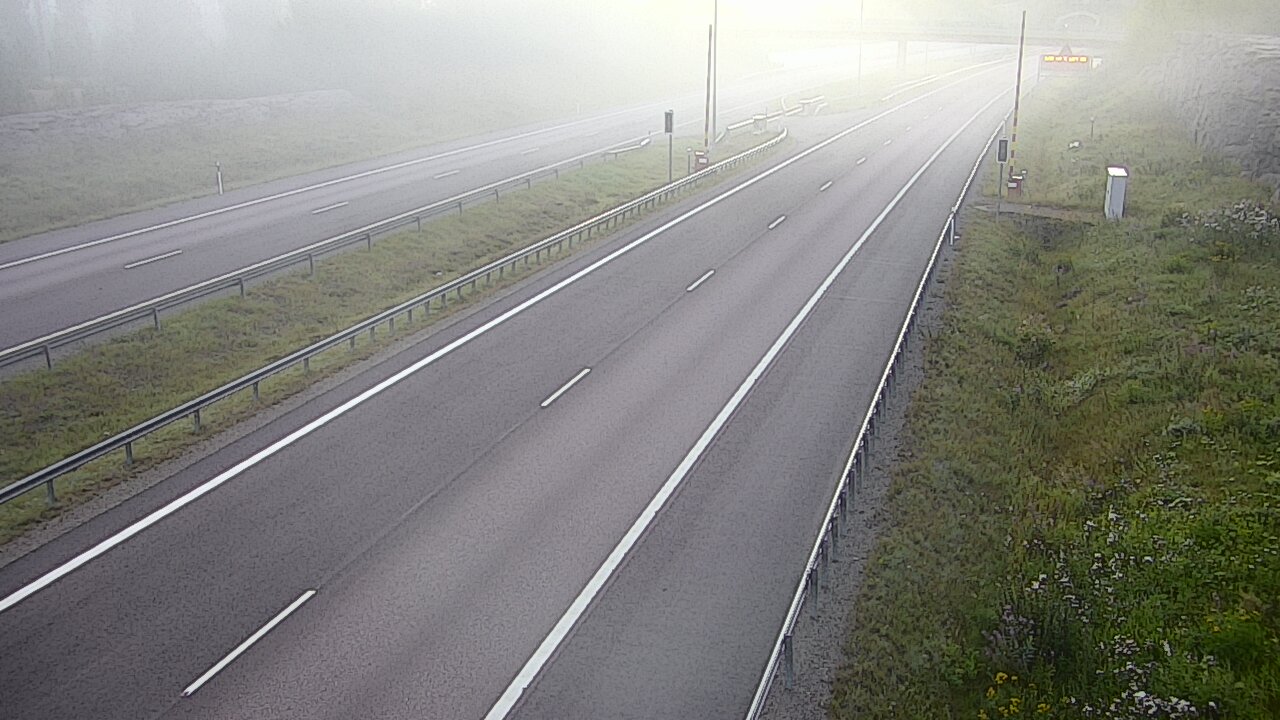 Kelikamerat Kuva Tie 7 Virolahti, Vaalimaan tunneli, puomi länsi, Virolahti, Kymenlaakso
