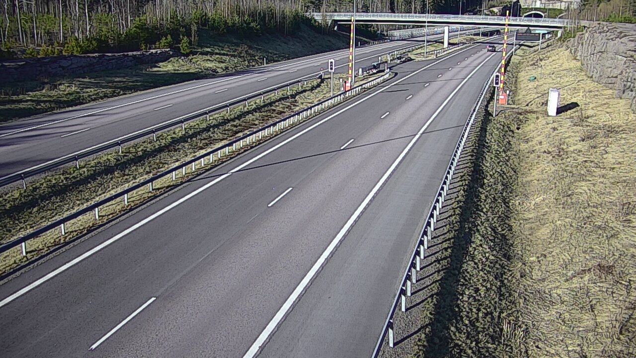 Kelikamerat Kuva Tie 7 Virolahti, Vaalimaan tunneli, puomi länsi, Virolahti, Kymenlaakso